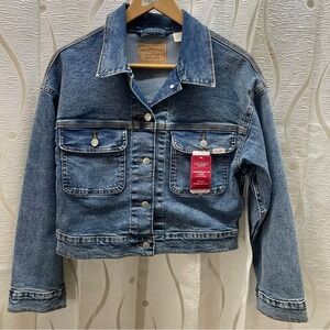 Signature by Levi Strauss Denim Trucker Jacket Womens Medium Blue Excellent
